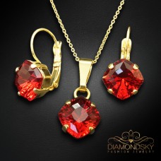 Komplekts sievietēm „Mistika (Scarlet)“ ar Swarovski® kristāliem