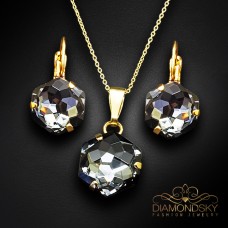 Komplekts „Fantāzija (Silver Night)“ ar Swarovski™ kristāliem