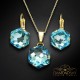 Komplekts sievietēm „Fantāzija (Aquamarine)“ ar Swarovski® kristāliem