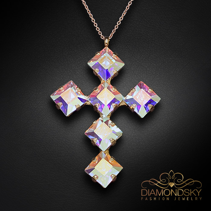 Kulons „Uni (Aurora Borealis)“ ar Swarovski® kristāliem