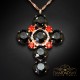 Kulons „Glamour (Graphite / Light Siam)“ ar Swarovski® kristāliem