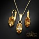 Komplekts sievietēm „Enigma (Light Colorado Topaz)“ ar Swarovski® kristāliem