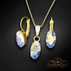 Komplekts sievietēm „Enigma (Aurora Borealis)“ ar Swarovski® kristāliem