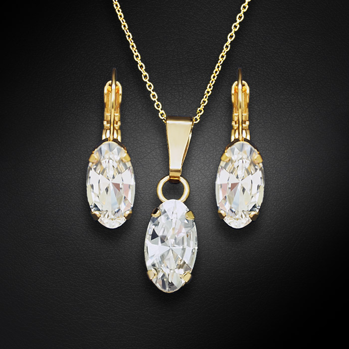 Komplekts sievietēm „Enigma“ ar Swarovski® kristāliem