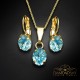 Komplekts „Mistika II (Aquamarine)“ ar Swarovski™ kristāliem