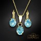Komplekts „Mistika II (Aquamarine)“ ar Swarovski™ kristāliem