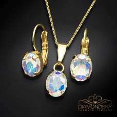 Komplekts „Mistika II (Aurora Borealis)“ ar Swarovski™ kristāliem