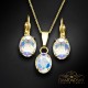 Komplekts „Mistika II (Aurora Borealis)“ ar Swarovski™ kristāliem