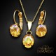 Komplekts „Mistika II (Light Topaz Shimmer)“ ar Swarovski™ kristāliem