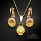 Komplekts „Mistika II (Light Topaz Shimmer)“ ar Swarovski™ kristāliem