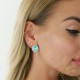 Auskari „Clarice X (Aqua Bohemica)“ ar Preciosa® kristāliem