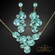 Komplekts sievietēm „Fillory Burvība (Aqua Bohemica)“ ar Preciosa® kristāliem