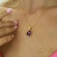 Sudraba kulons „Crystal Drop (Amethyst)“ ar Preciosa® kristāliem