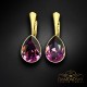 Sudraba komplekts „Kristāla Lāse (Amethyst)“ ar Preciosa™ kristāliem