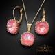Komplekts sievietēm „Vintage V (Lotus Pink DeLite)“ ar Swarovski® kristāliem