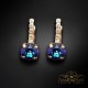 Auskari „Krāšņums IV (Bermuda Blue)“ ar Swarovski™ kristāliem