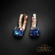 Auskari „Krāšņums IV (Bermuda Blue)“ ar Swarovski™ kristāliem
