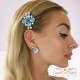 Matu sprādze „Kristāla Zieds II“ ar Swarovski™ kristāliem