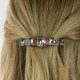 Matu sprādze „Apžilbinošs Mirdzums II (Silver Night)“ ar Swarovski™ kristāliem