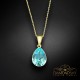 Sudraba kulons „Crystal Drop (Aqua Bohemica)“ ar Preciosa® kristāliem