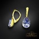 Sudraba komplekts „Kristāla Lāse (Tanzanite)“ ar Preciosa™ kristāliem
