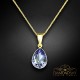 Sudraba kulons „Kristāla Lāse (Tanzanite)“ ar Preciosa™ kristāliem