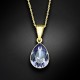 Sudraba komplekts „Kristāla Lāse (Tanzanite)“ ar Preciosa™ kristāliem