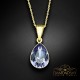 Sudraba kulons „Kristāla Lāse (Tanzanite)“ ar Preciosa™ kristāliem