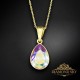 Sudraba kulons „Kristāla Lāse (Aurora Borealis)“ ar Preciosa™ kristāliem