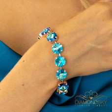 Aproce „Vortex (Bermuda Blue)“ ar Preciosa™ kristāliem