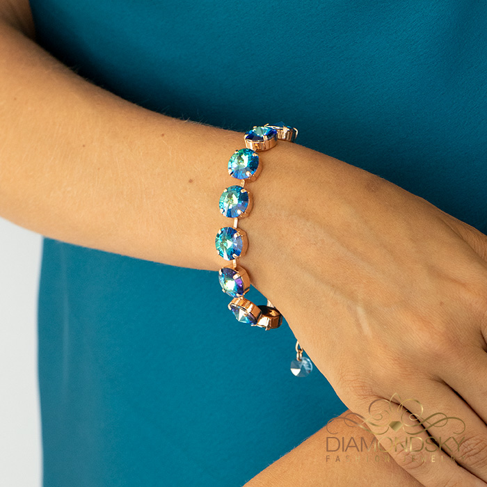 Aproce „Vortex (Bermuda Blue)“ ar Preciosa™ kristāliem