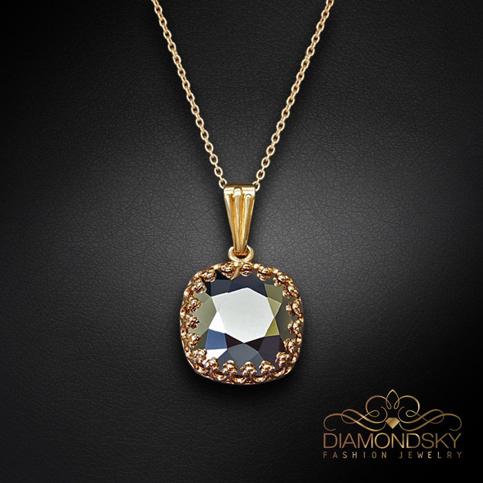 Komplekts sievietēm „Vintage V (Light Chrome)“ ar Swarovski® kristāliem