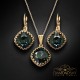 Komplekts sievietēm „Vintage IV (Graphite)“ ar Swarovski® kristāliem