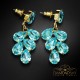 Auskari „Amber II (Aqua Bohemica)“ ar Preciosa® kristāliem