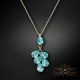 Kulons „Amber II (Aqua Bohemica)“ ar Preciosa® kristāliem