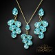 Komplekts sievietēm „Amber II (Aqua Bohemica)“ ar Preciosa® kristāliem