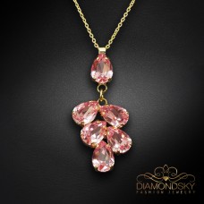 Kulons „Amber II (Light Rose)“ ar Preciosa® kristāliem