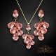 Komplekts sievietēm „Amber II (Light Rose)“ ar Preciosa® kristāliem