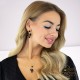 Komplekts sievietēm „Amber II (Jet)“ ar Preciosa® kristāliem