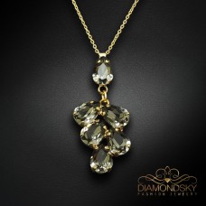 Kulons „Amber II (Black Diamond)“ ar Preciosa® kristāliem