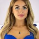 Kulons „Kristāla Lāse (Bermuda Blue)“ ar Swarovski™ kristāliem