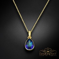 Kulons „Kristāla Lāse (Bermuda Blue)“ ar Swarovski™ kristāliem
