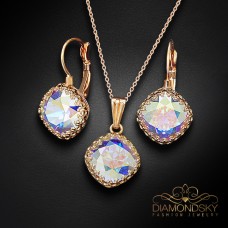 Komplekts sievietēm „Vintage IV (Aurora Borealis)“ ar Swarovski® kristāliem