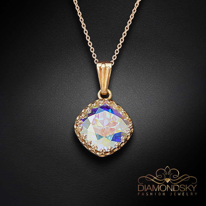 Komplekts sievietēm „Vintage IV (Aurora Borealis)“ ar Swarovski® kristāliem