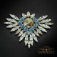 Broša „Varavīksnes Zieds“ ar Swarovski™ kristāliem