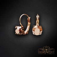 Auskari „Krāšņums II (Rose Gold)“ ar Swarovski™ kristāliem