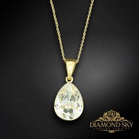 925 Sterling Silver pendant “Crystal Drop” with Crystals by Preciosa™