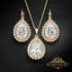 Komplekts „Debesu Piliens (White Patina)“ ar Swarovski™ kristāliem