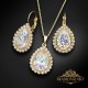 Komplekts „Debesu Piliens (White Patina)“ ar Swarovski™ kristāliem