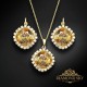 Komplekts sievietēm „Žilbinošais Mirdzums III (Golden Shadow)“ ar Swarovski® kristāliem